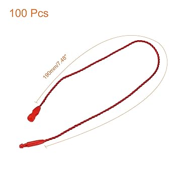 ループロック 100本 タグファスナー アンビタッチ ひも　ポリエステル紐 ループロック 100本 タグファスナー アンビタッチ ひも